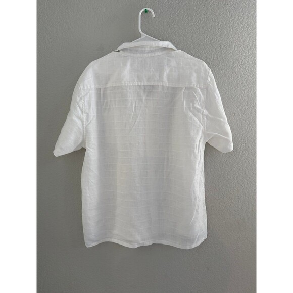 Tommy Bahama white short sleeve button down size medium - Picture 2 of 6